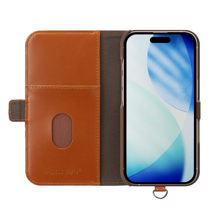 iPhone 17用 フリップカバー（ブルー）内側