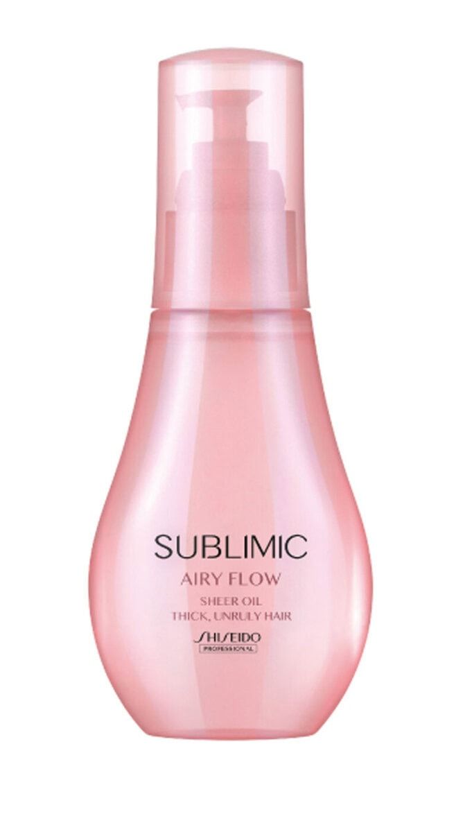 サブリミック エアリーフロー シアーオイル（洗い流さないトリートメント）100㎖ ¥3,850／資生堂プロフェッショナル