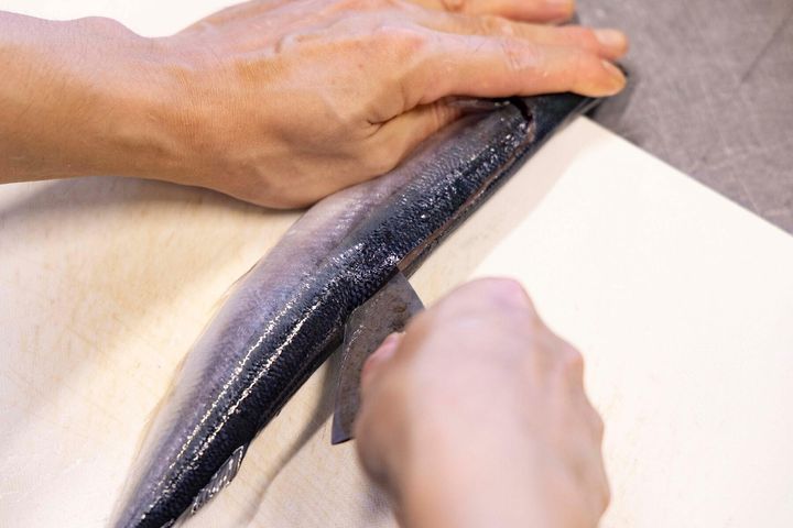 切り目を入れる