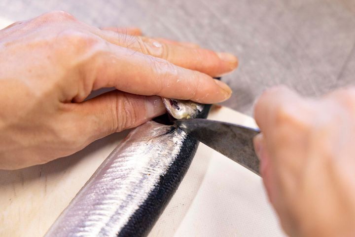 切り目を入れる