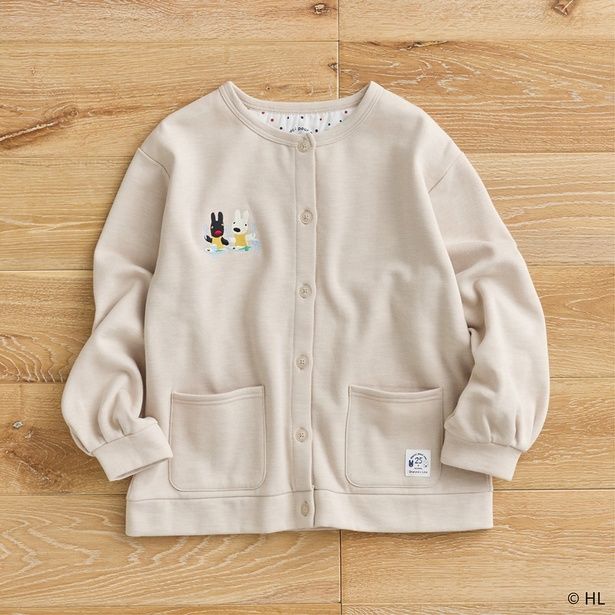 「リサとガスパール刺しゅうカーデ」(4378円)