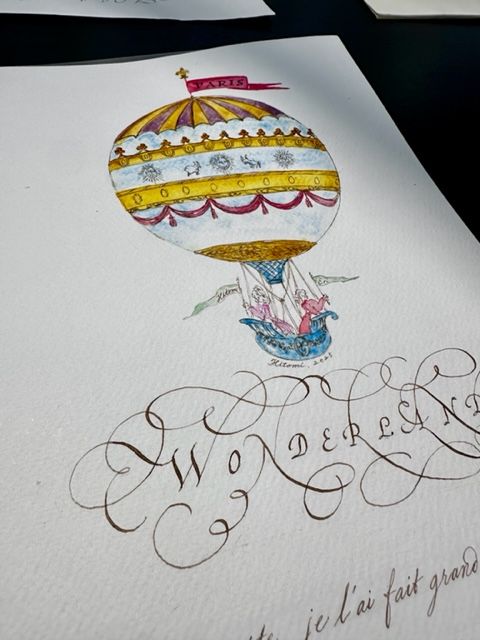 日本での素敵な出会い、カリグラファーをやっていて本当によかった！【夢見るパリ】