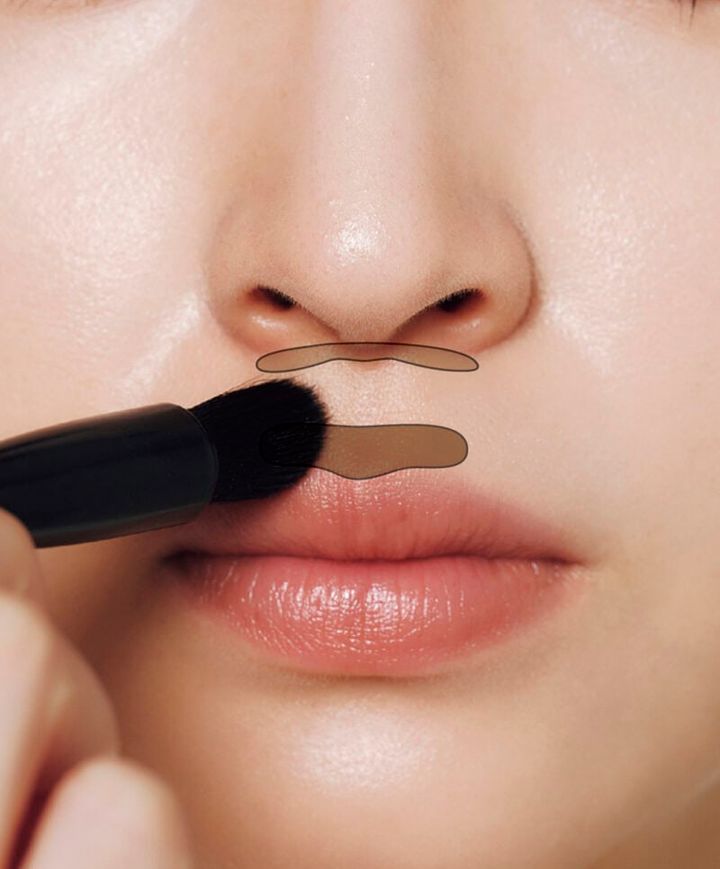 リップリフト級！ 人中短縮シェーディング