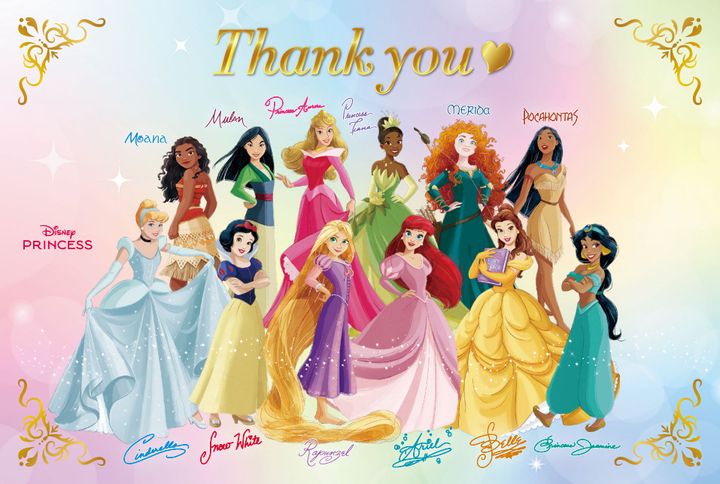 景品の「ディズニープリンセス メッセージカード」