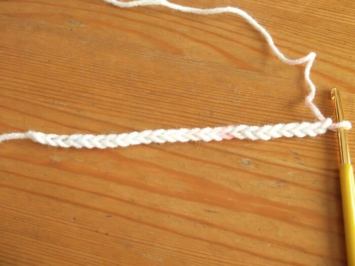 くさり編み25目