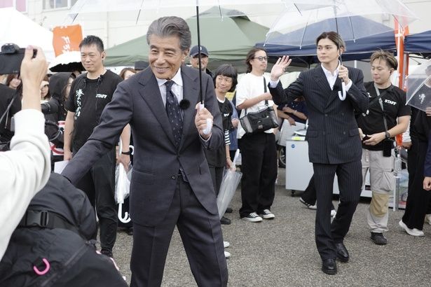 【写真を見る】舘ひろし、眞栄田郷敦、尾上眞秀が「能登・福幸(ふっこう)フェス」にサプライズで駆けつけ、大歓声を浴びた