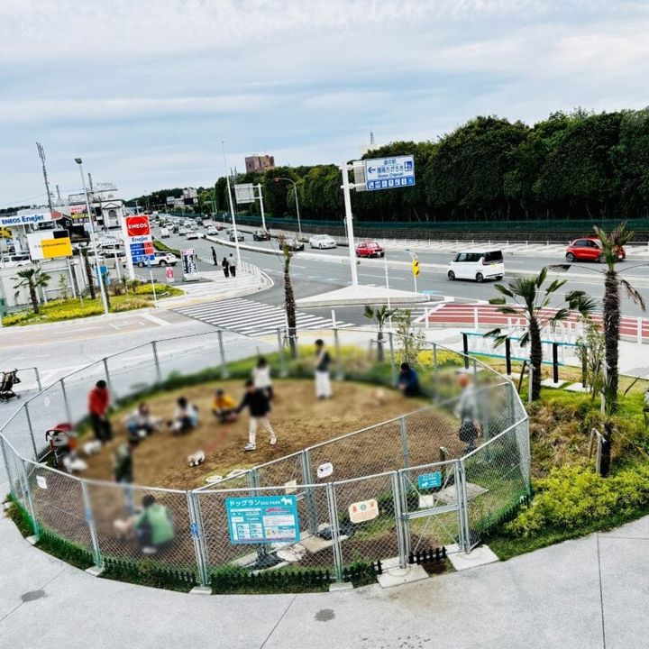 道の駅湘南ちがさき、小さいながらドッグランも併設