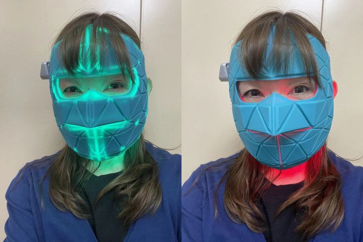 ヤーマン ブルーグリーンマスク リフト 着用カット 神原サリー 家電 美活