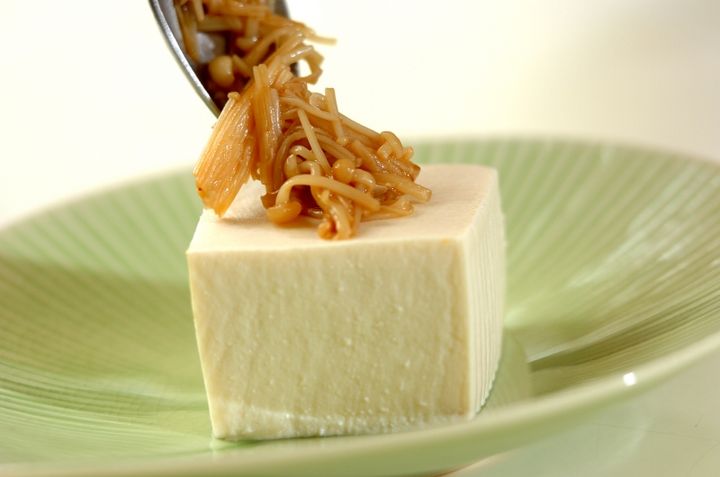 エノキのせ中華冷や奴の作り方2