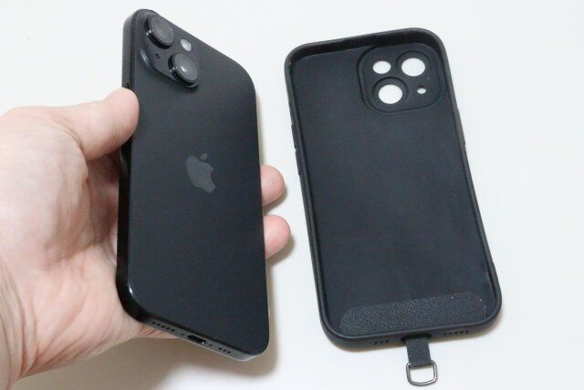 キャンドゥのスマホケース用 ベルトショルダーストラップ ベージュ4