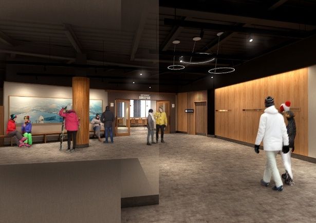 【写真】ロビーはタイルカーペットを敷き詰めた落ち着きのある空間に