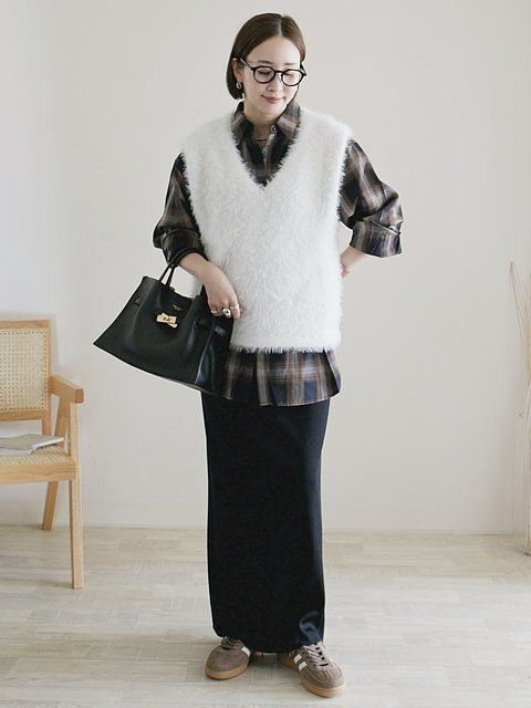 黒スカートコーデ2