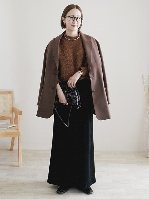 黒スカートコーデ3