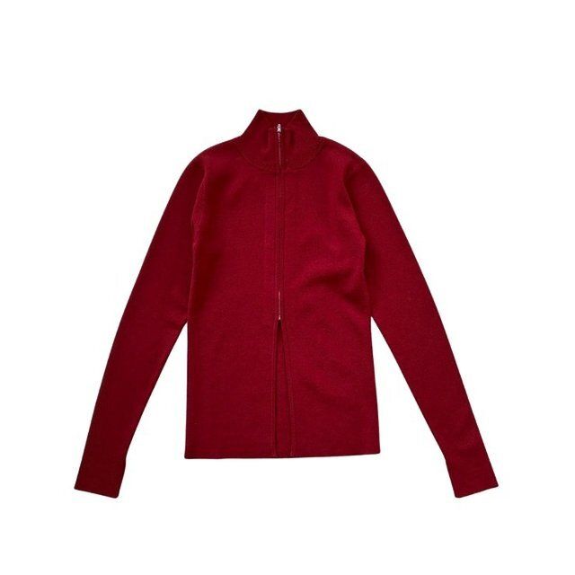 しまむらhidekaスリットZIPハイネックニットカーディガン