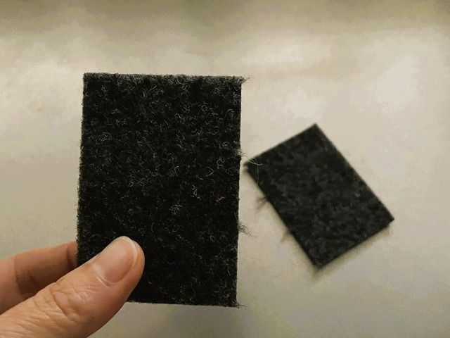 ダイソー キッチンお掃除シート「ゴムパワー」半分にカットできる
