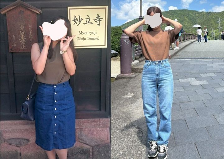 ダイエット前後のTSUKIさん