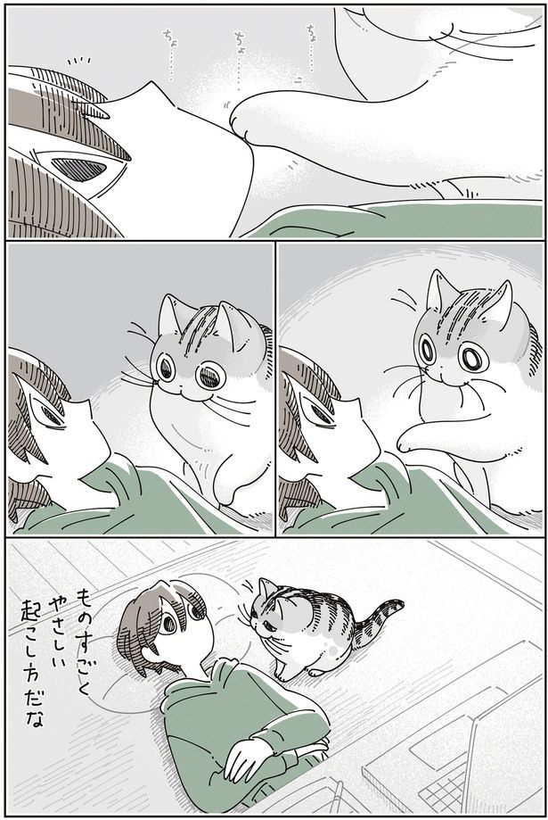 やさしい起こし方だな （C）キュルZ／KADOKAWA