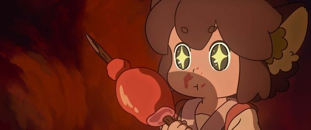 ご飯をおいしそうに食べる姿がかわいすぎる(『羅小黒戦記 ぼくが選ぶ未来』) [c]Beijing HMCH Anime Co.,Ltd