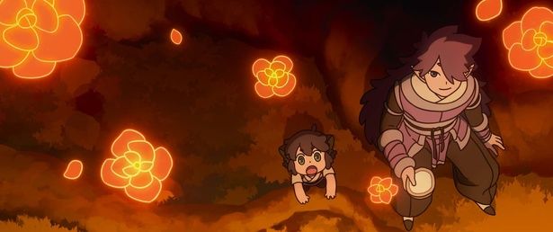 街で出会った妖精、フーシーに迎え入れられるシャオヘイ(『羅小黒戦記 ぼくが選ぶ未来』) [c]Beijing HMCH Anime Co.,Ltd