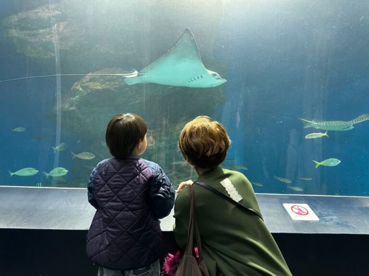 「アクアリウム品川」 お孫さんと松本さん