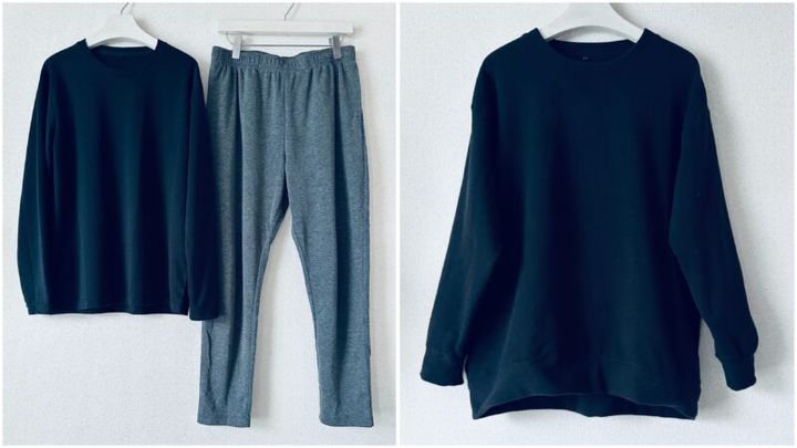 『ワークマン』のリカバリーウェア「メディヒール」の長袖Tシャツ・ロングパンツ・RICHWARMtーレーナー