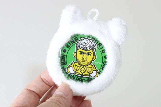 セリア もこもこ缶バッジカバー しろふわアニマルズ 使用例