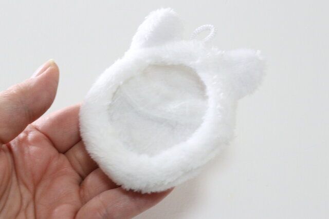 セリア もこもこ缶バッジカバー しろふわアニマルズ