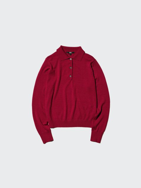 2025秋冬ユニクロ大人女性おすすめメリノポロセーター