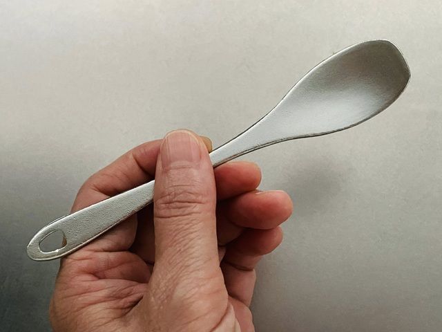 ダイソー アルミアイスクリームスプーン 柄の長さ