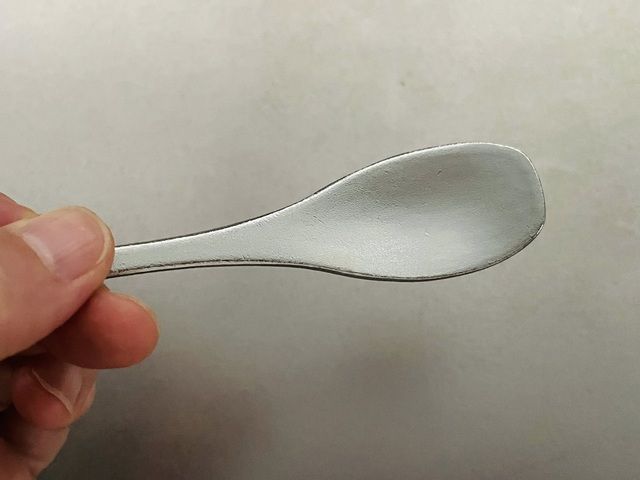 ダイソー アルミアイスクリームスプーンの先