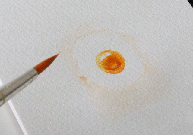 ダイソーの絵の具用パレットを使用して絵を描く