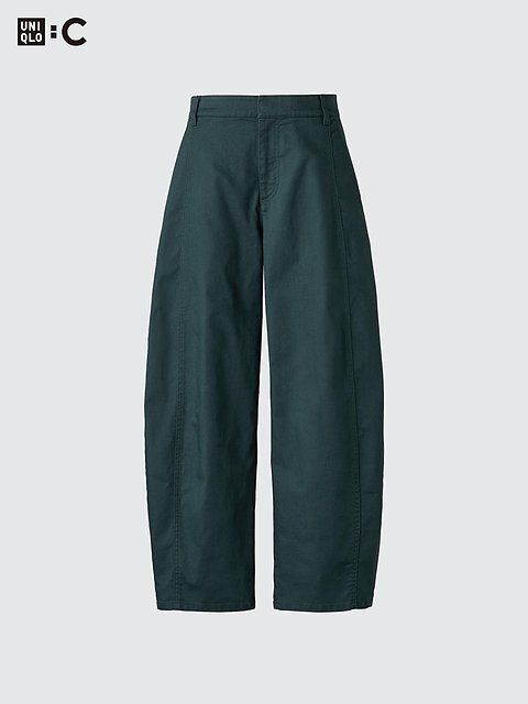 ユニクロのコットンカーブアンクルパンツ