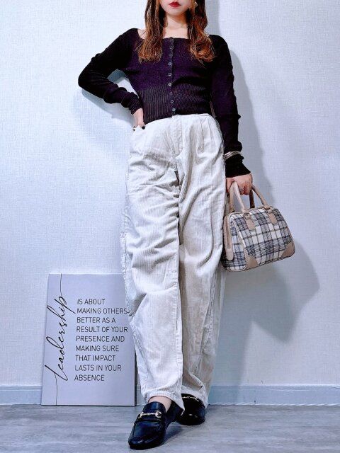 シーズンムードたっぷり♡異素材MIXコーデ