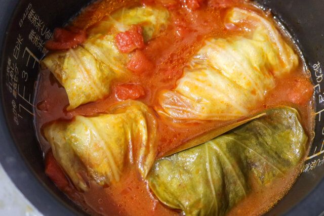 塩で味をととのえる。