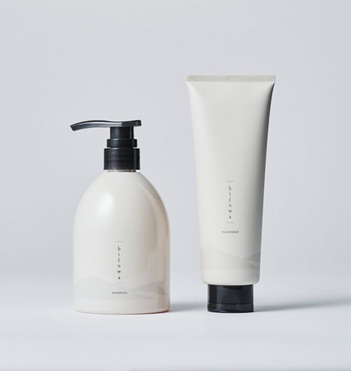 bifuwa ヘアシャンプー 480㎖、同 240g各¥4,070／ともにモンシュシュ