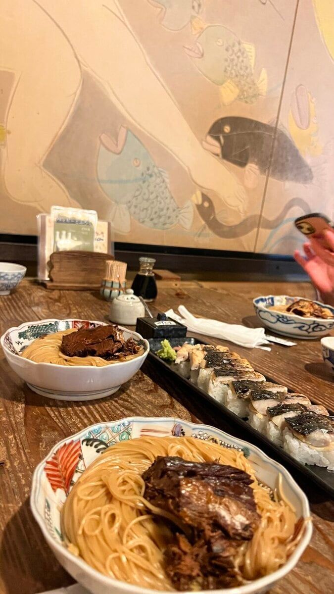 ランチの「鯖そうめん」