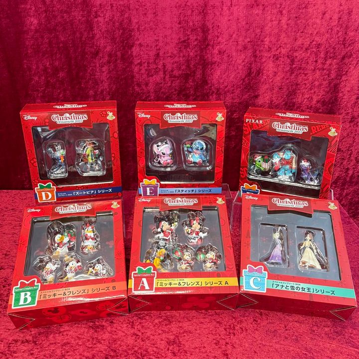 DISNEY クリスマス オーナメントくじ 2025 スペシャルコンプリートBOX賞（全6種）