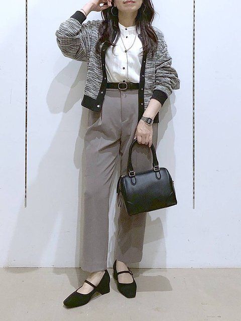 グローバルワークのツイードライク2WAYカーディガン