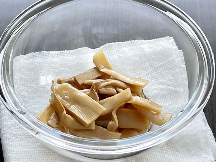 「焼きメンマ」レシピ