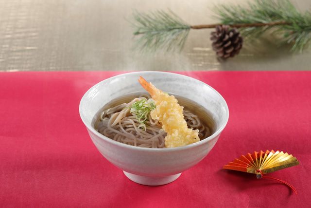 年越しそば えびの天ぷら添え