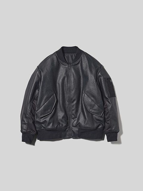 GUのフェイクレザーリバーシブルブルゾン UNDERCOVER +X