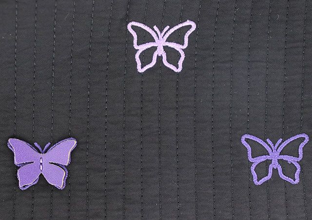 アナスイミニキルティングトートバッグ蝶刺繍