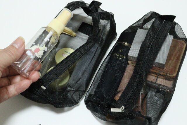 トラベル化粧バッグ 収納例