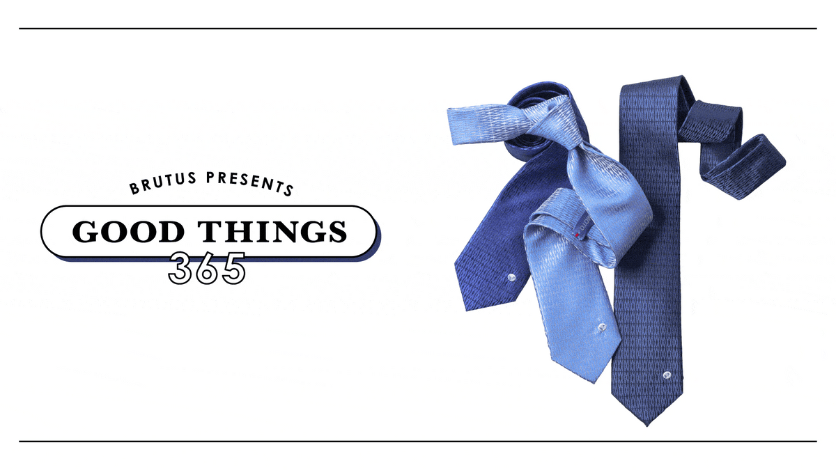 シルクに浮かぶ“M”のリズム。〈MIKIMOTO〉のネクタイ：GOOD THINGS 365
