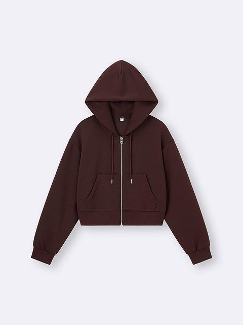 GUのパフスウェットフルジップパーカ