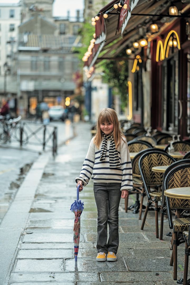 おしゃれに年齢は関係なし！ボーダー on ボーダーを着こなすセンスのいい小学生のコーデ