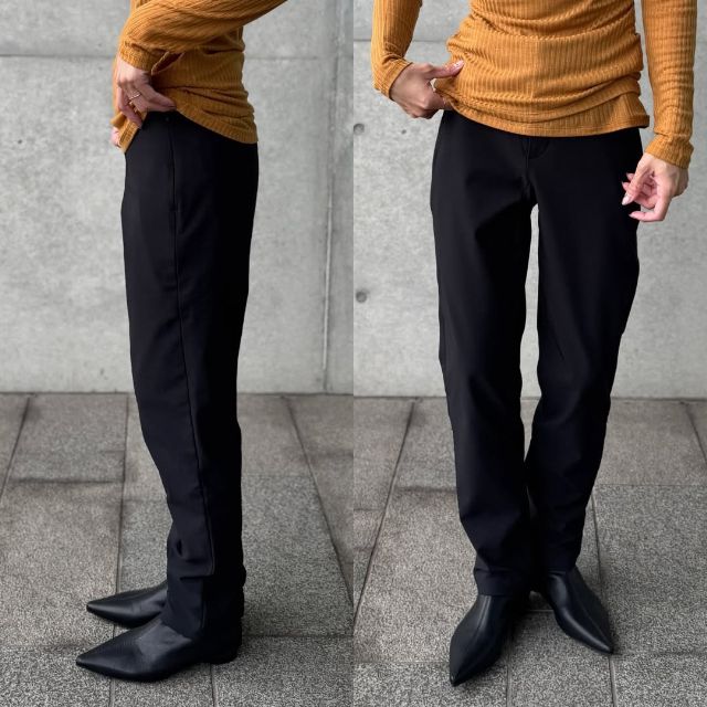 ウォームストレッチパンツの着用