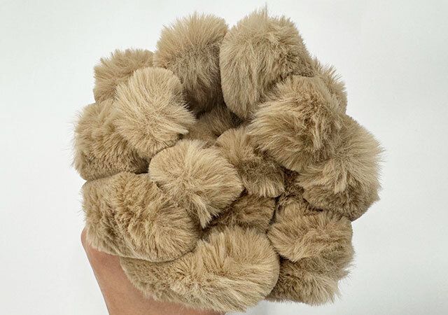 スヌード（エコファー、ポコポコストライプ） 防寒グッズ