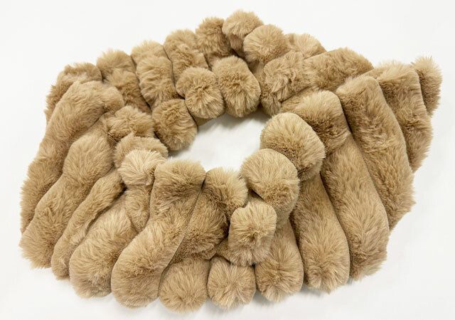 スヌード（エコファー、ポコポコストライプ）