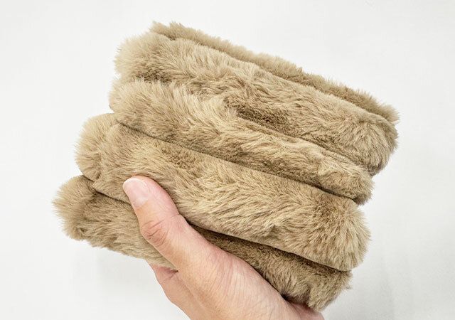 スヌード（エコファー、ポコポコストライプ） コンパクト